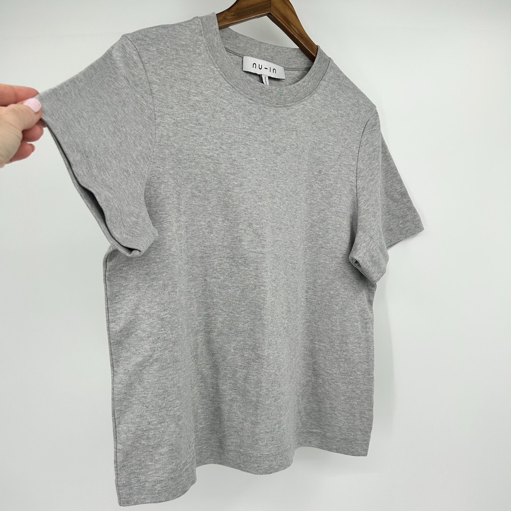 NU-IN Sustainable 100% Cotton Boxy T-Shirt Womens L Granola Minimalist Portugal